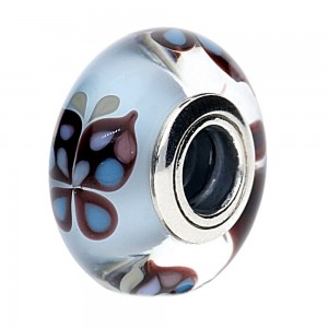 Pandora Beads Murano Glass Blue Butterfly Butterfly Charm Jewelry