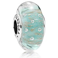 Pandora Beads Murano Glass Mint Glitter Charm Jewelry Pandora Beads Murano Glass Mint Glitter Charm Jewelry