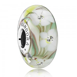 Pandora Beads Murano Glass Multi Coloured Floral Charm Jewelry