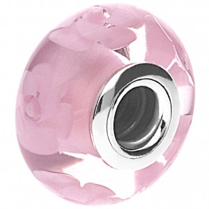 Pandora Beads Murano Glass Nostalgic Roses Floral Charm Jewelry