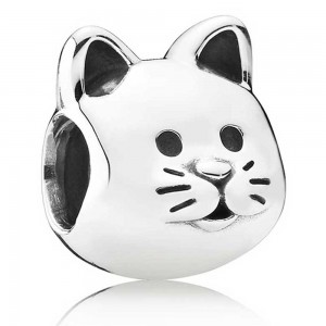 Pandora Charm Curious Cat Animal Jewelry
