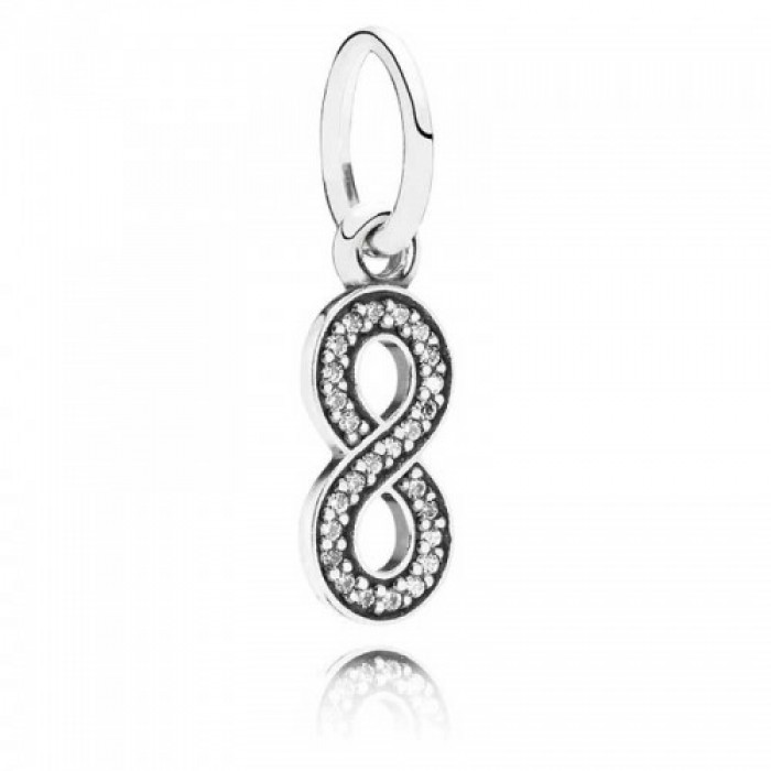 Pandora Charm Finity Dropper Pendant Cubic Zirconia Jewelry
