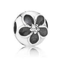 Pandora Clips Black Flower Enamel Jewelry Pandora Clips Black Flower Enamel Jewelry