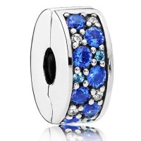 Pandora Clips Blue Mosaic Shining Elegance Cubic Zirconia Jewelry Pandora Clips Blue Mosaic Shining Elegance Cubic Zirconia Jewelry