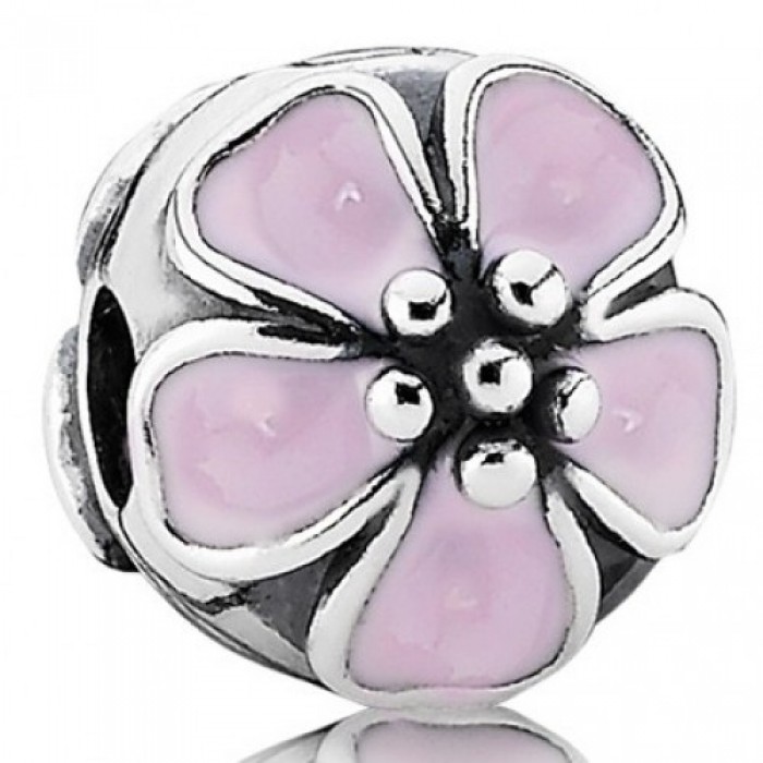 Pandora Clips Pink Cherry Blossom Floral Jewelry