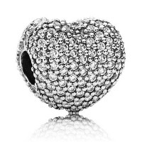 Pandora Clips Silver Heart Love Jewelry Pandora Clips Silver Heart Love Jewelry