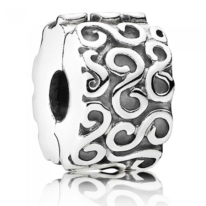 Pandora Clips Spirals Silver Jewelry