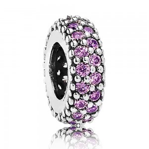 Pandora Spacers Fancy Purple Silver Jewelry