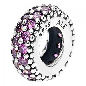 Pandora Spacers Fancy Purple Silver Jewelry
