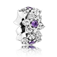 Pandora Spacers Forget Me Not Floral Pave CZ Jewelry Pandora Spacers Forget Me Not Floral Pave CZ Jewelry