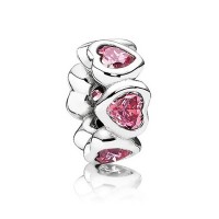 Pandora Spacers Pink Heart Love Jewelry Pandora Spacers Pink Heart Love Jewelry