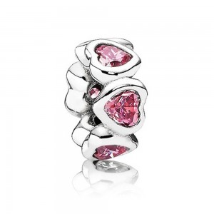 Pandora Spacers Pink Heart Love Jewelry
