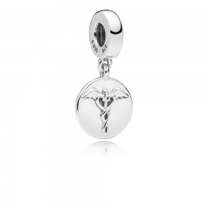 Pandora Charm Dazzling Stethoscope Dangle Clear CZ Jewelry