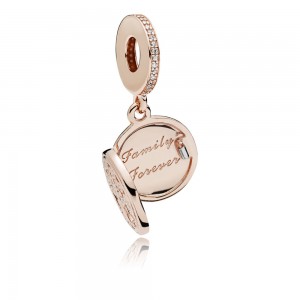 Pandora Charm Family Roots Dangle Rose Clear CZ Jewelry