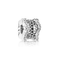Pandora Charm Lace of Love Spacer Clear CZ Jewelry Pandora Charm Lace of Love Spacer Clear CZ Jewelry