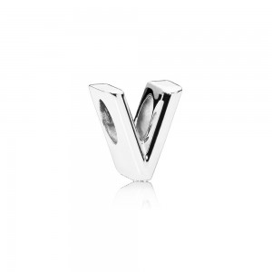 Pandora Charm Letter V Jewelry