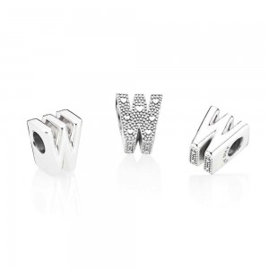 Pandora Charm Letter W Jewelry