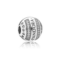 Pandora Charm Logo Hearts Clip Clear CZ Jewelry Pandora Charm Logo Hearts Clip Clear CZ Jewelry