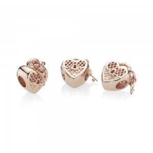 Pandora Charm Love You Lock Rose Jewelry