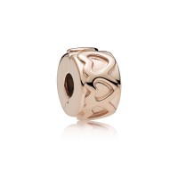 Pandora Charm Row of Hearts Clip Rose Jewelry Pandora Charm Row of Hearts Clip Rose Jewelry