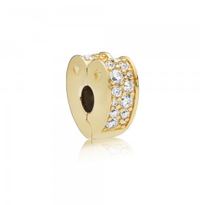 Pandora Charm Sparkling Arcs of Love Clip Shine Clear CZ Jewelry