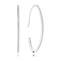 Pandora Earring Oval Sparkle Hoop Clear CZ Jewelry Pandora Earring Oval Sparkle Hoop Clear CZ Jewelry