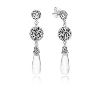 Pandora Earring Regal Droplets Clear CZ Jewelry Pandora Earring Regal Droplets Clear CZ Jewelry