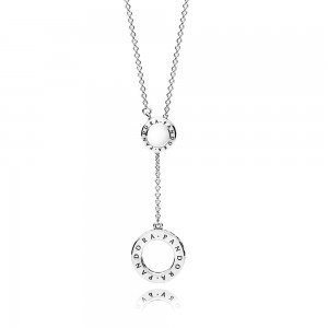 Pandora Necklace Signature Clear CZ Jewelry