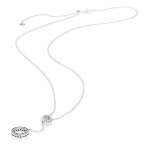 Pandora Necklace Signature Clear CZ Jewelry