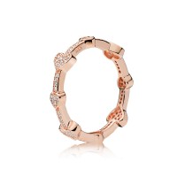Pandora Ring Allu Hearts Rose Clear CZ Jewelry Pandora Ring Allu Hearts Rose Clear CZ Jewelry