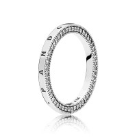 Pandora Ring Signature Hearts of Clear CZ Jewelry Pandora Ring Signature Hearts of Clear CZ Jewelry