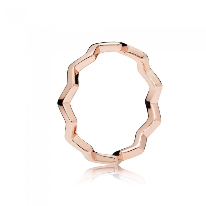 Pandora Ring Timeless Zigzag Rose Jewelry