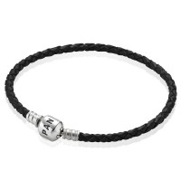 Pandora Bracelet Black Braided Leather Jewelry Pandora Bracelet Black Braided Leather Jewelry