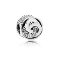 Pandora Charm Interlinked Circles Clear CZ Jewelry Pandora Charm Interlinked Circles Clear CZ Jewelry