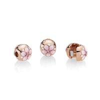 Pandora Charm Magnolia Bloom Clip Rose Blush Pink Crystal Mixed Enamel Jewelry Pandora Charm Magnolia Bloom Clip Rose Blush Pink Crystal Mixed Enamel Jewelry