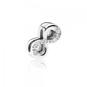 Pandora Charm Reflexions Sparkling Infinity Clip Clear CZ Jewelry