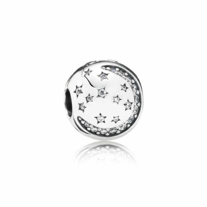 Pandora Charm Twinkling Night Clip Clear CZ Jewelry