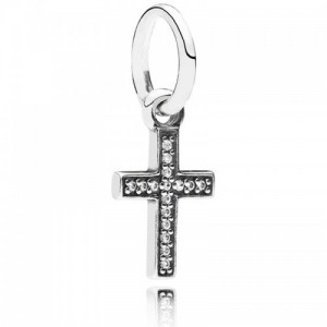 Pandora Necklace Faith Crosses Pendant Sterling Silver Jewelry