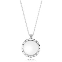 Pandora Necklace Petite Memories Floating Locket Jewelry Pandora Necklace Petite Memories Floating Locket Jewelry