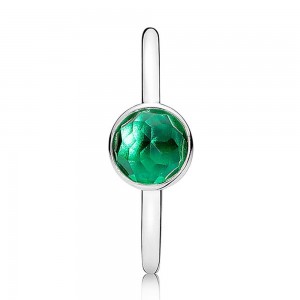 Pandora Ring May Birthstone Droplet Silver Jewelry