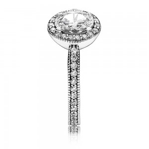Pandora Ring Shining Sentiments Vintage Elegance Silver Jewelry