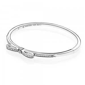 Pandora Bracelet Bow Bangle Sterling Silver Jewelry