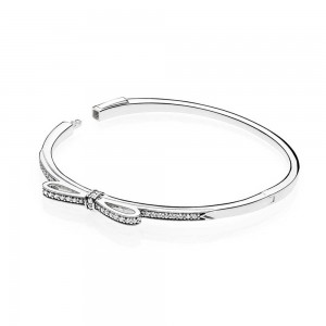 Pandora Bracelet Bow Bangle Sterling Silver Jewelry