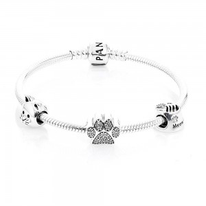 Pandora Bracelet Curious Cat Complete Animal Jewelry