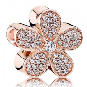 Pandora Bracelet Daisy Chain Floral Complete CZ Rose Jewelry