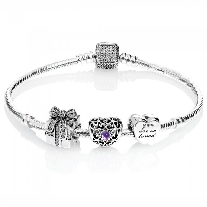 Pandora Bracelet February Birthstone Birthstone Complete Jewelry