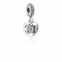 Pandora Charm 30 Years Love Dangle Clear CZ Jewelry Pandora Charm 30 Years Love Dangle Clear CZ Jewelry