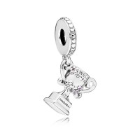 Pandora Charm Achievement Trophy Dangle Pink Crystal Lilac Enamel Jewelry Pandora Charm Achievement Trophy Dangle Pink Crystal Lilac Enamel Jewelry
