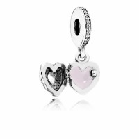 Pandora Charm Angel Wings Dangle Clear CZ Pink Enamel Jewelry Pandora Charm Angel Wings Dangle Clear CZ Pink Enamel Jewelry