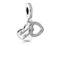 Pandora Charm Beloved Mother Dangle Clear CZ Jewelry